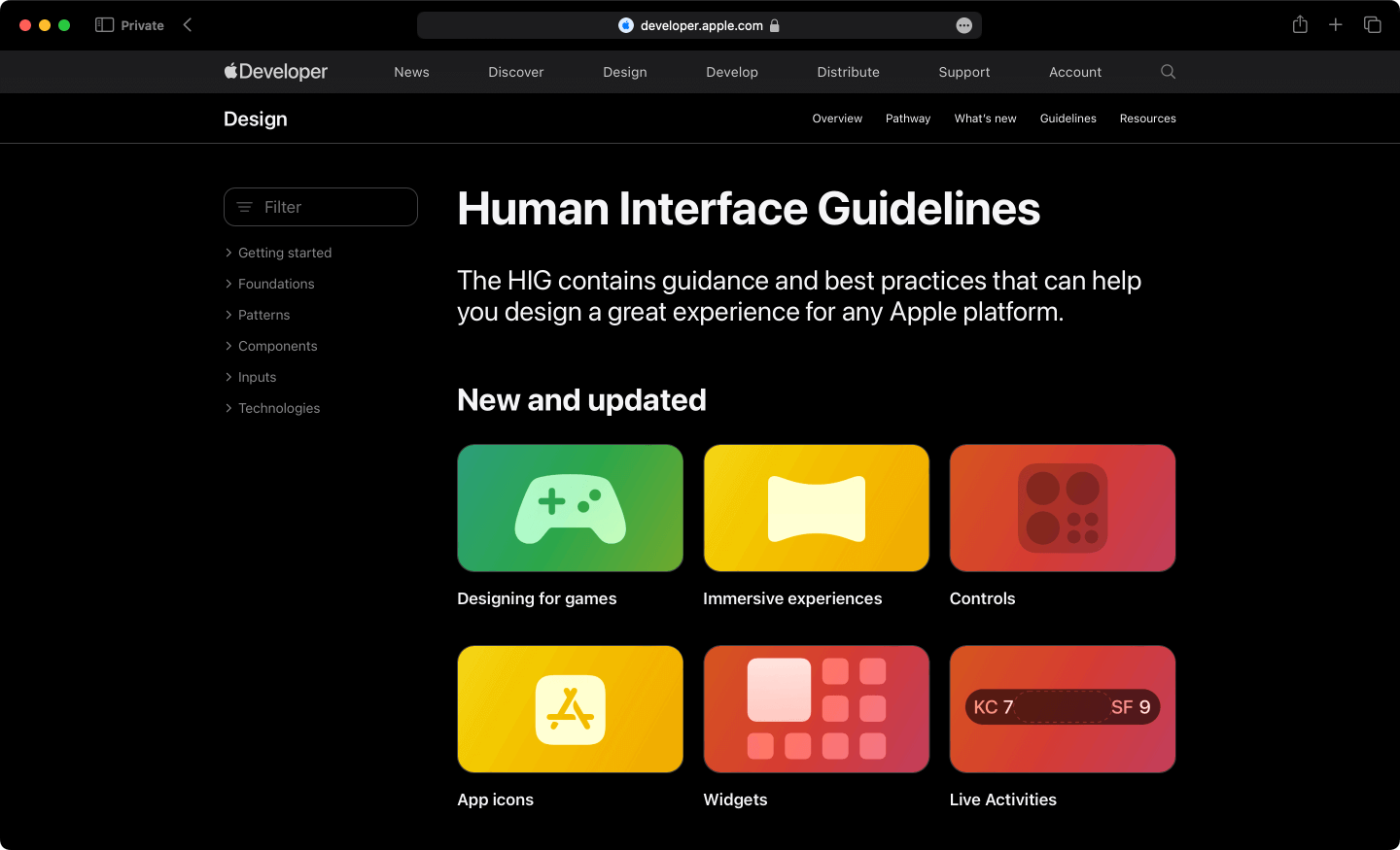 Human Interface Guidelines